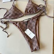 Fortok Gucci Bikini Set Brown  - 1