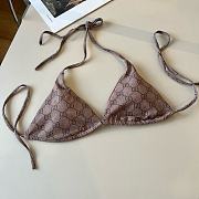 Fortok Gucci Bikini Set Brown  - 4