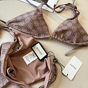 Fortok Gucci Bikini Set Brown  - 2