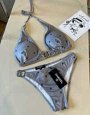 Fortok Chanel Bikini Grey Set - 1