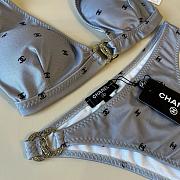 Fortok Chanel Bikini Grey Set - 2