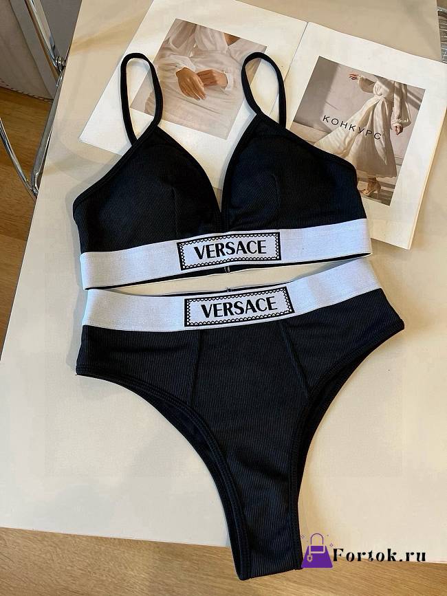 Fortok Versace Bikini Set Black  - 1