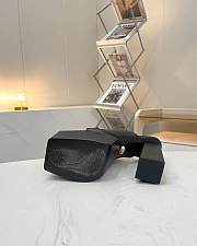Fortok Versace Women's Sandals Black Heels Logo 14 cm, Platform 5cm - 4