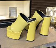Fortok Versace Women's Sandals Yellow Heels 14 cm, Platform 5cm - 6