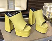 Fortok Versace Women's Sandals Yellow Heels 14 cm, Platform 5cm - 5