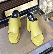 Fortok Versace Women's Sandals Yellow Heels 14 cm, Platform 5cm - 3