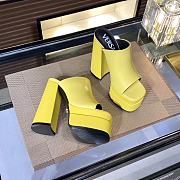 Fortok Versace Women's Sandals Yellow Heels 14 cm, Platform 5cm - 2