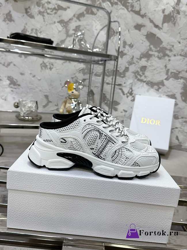 Fortok Dior Chrono Sneaker Black And White - 1