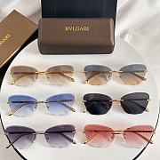 Fortok Bvlgari Sunglasses Cat-Eyes 61-16-145  - 1