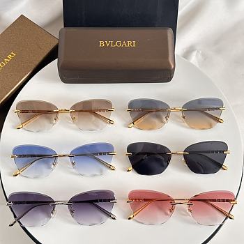 Fortok Bvlgari Sunglasses Cat-Eyes 61-16-145 