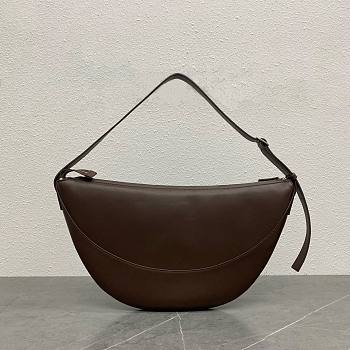 Fortok THE ROW Brown Jouve Leather Bag 46x3x24cm