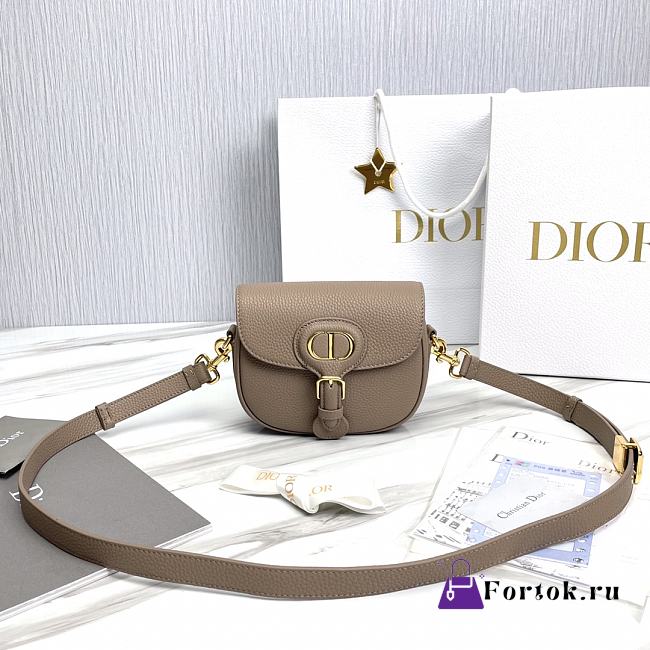 Fortok Dior Bobby Mini Bag Chocolate 18x14x5cm - 1
