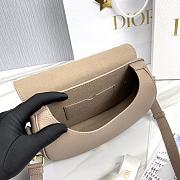 Fortok Dior Bobby Medium Bag Chocolate 22X17x6cm - 4