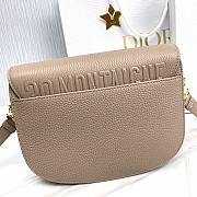 Fortok Dior Bobby Medium Bag Chocolate 22X17x6cm - 3