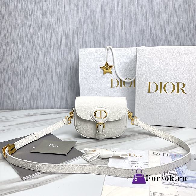 Fortok Dior Bobby Mini Bag White 18x14x5cm - 1