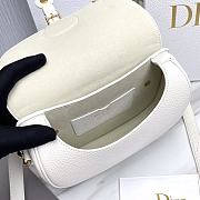 Fortok Dior Bobby Medium Bag White 22X17x6cm - 4