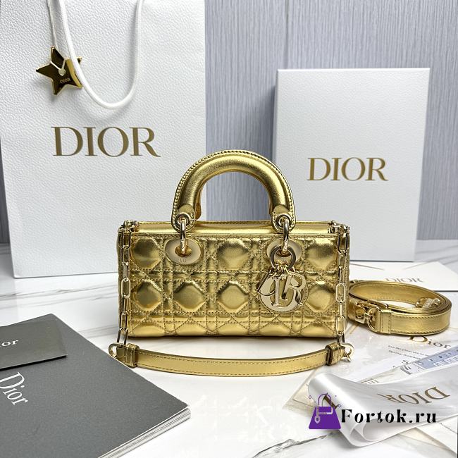 Fortok Dior D-Joy Shinning Gold 22 x 12 x 6 cm - 1