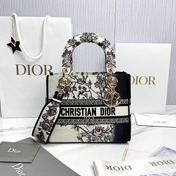 Fortok Dior D-Lite Flower Canvas 24x20x11cm