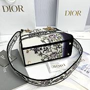 Fortok Dior D-Lite Flower Canvas 24x20x11cm - 2