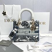Fortok Dior D-Lite Trees White Blue Canvas 24x20x11cm - 1