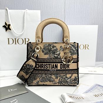 Fortok Dior D-Lite Trees Brown Canvas 24x20x11cm 