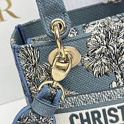 Fortok Dior D-Lite Trees Blue Canvas 24x20x11cm - 4
