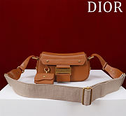 Fortok Dior Streetchic Bag Brown 24×12.5×5cm - 1