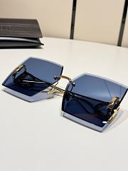 Fortok Dior Square Sunglasses Blue - 6