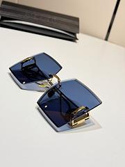 Fortok Dior Square Sunglasses Blue - 5