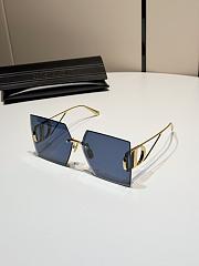 Fortok Dior Square Sunglasses Blue - 2