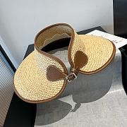 Fortok Celine Sun Hat Raffia Brown  - 5