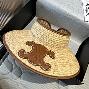 Fortok Celine Sun Hat Raffia Brown  - 4