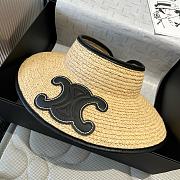 Fortok Celine Sun Hat Raffia Black - 1