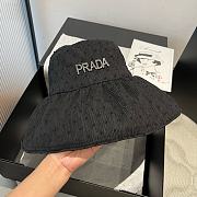 Fortok Prada Soft Big Bucket Hat Black - 4