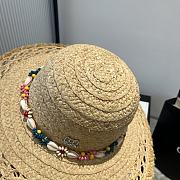 Fortok Miu Miu Raffia Bucket Hat  - 4