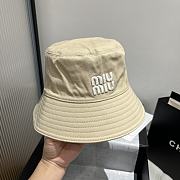 Fortok Miu Miu Soft Bucket Hat Beige - 6