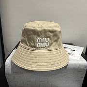 Fortok Miu Miu Soft Bucket Hat Beige - 4