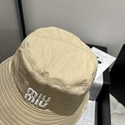 Fortok Miu Miu Soft Bucket Hat Beige - 3