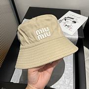Fortok Miu Miu Soft Bucket Hat Beige - 2