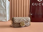 Fortok Gucci Marmont Beige 16.5x10.2x5.1cm - 1