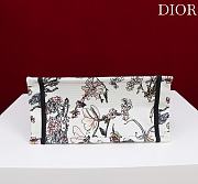 Fortok Dior Small Dior Book Tote Beige Millefiori Embroidery 26*22*8cm - 6