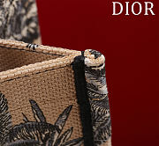 Fortok Dioriviera Large Dior Book Tote Beige Toile de Jouy Palms Embroidered Raffia 41*35*18cm - 5