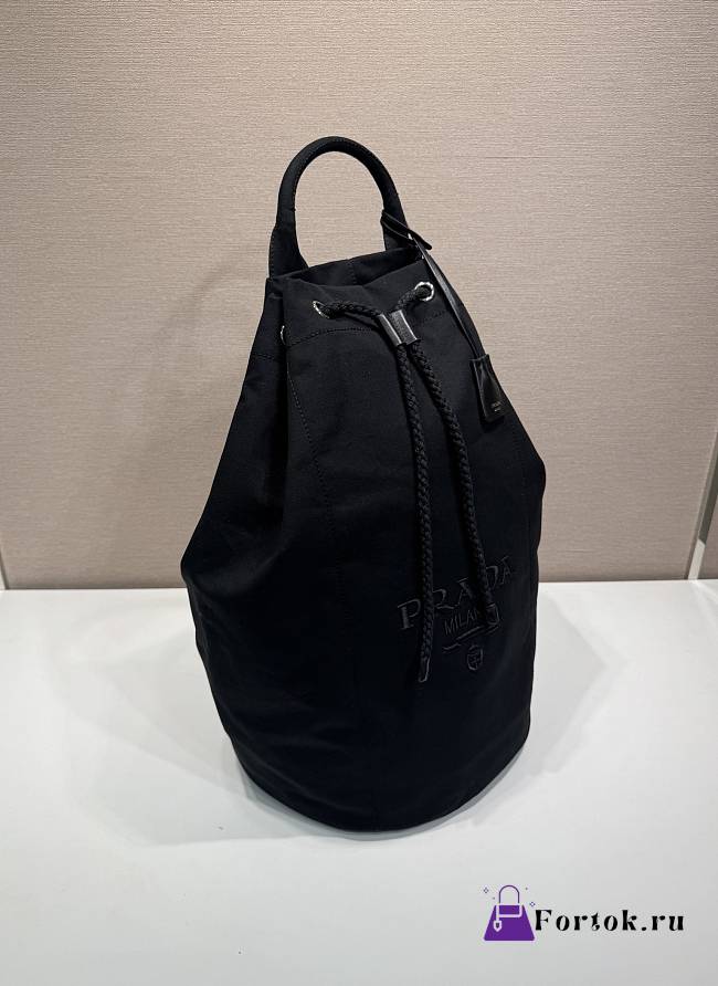 Fortok Prada Canvas drawstring duffle bag Black 34x55x34cm - 1