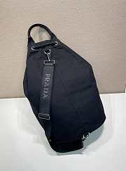 Fortok Prada Canvas drawstring duffle bag Black 34x55x34cm - 5