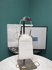 Fortok Prada Crossbody Bag White 10.5x18x3cm - 3