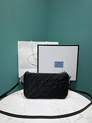 Fortok Prada 2way Quilted Shoulder Bag Black 25X14X6.5cm - 4