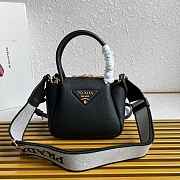 Fortok Prada Leather mini handbag With Strap Black 18*19.5*9cm - 1