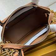 Fortok Prada Leather mini handbag With Strap Caramel 18*19.5*9cm - 4