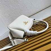 Fortok Prada Leather mini handbag With Strap White 18*19.5*9cm - 6