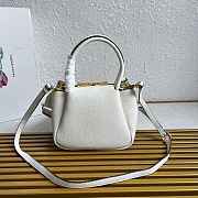 Fortok Prada Leather mini handbag With Strap White 18*19.5*9cm - 2